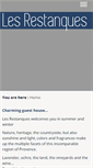 Mobile Screenshot of lesrestanques.com